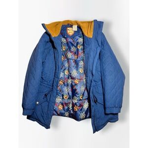 L.L. Bean Vintage Primaloft Quilted Winter Parka Faux Fur Hood M